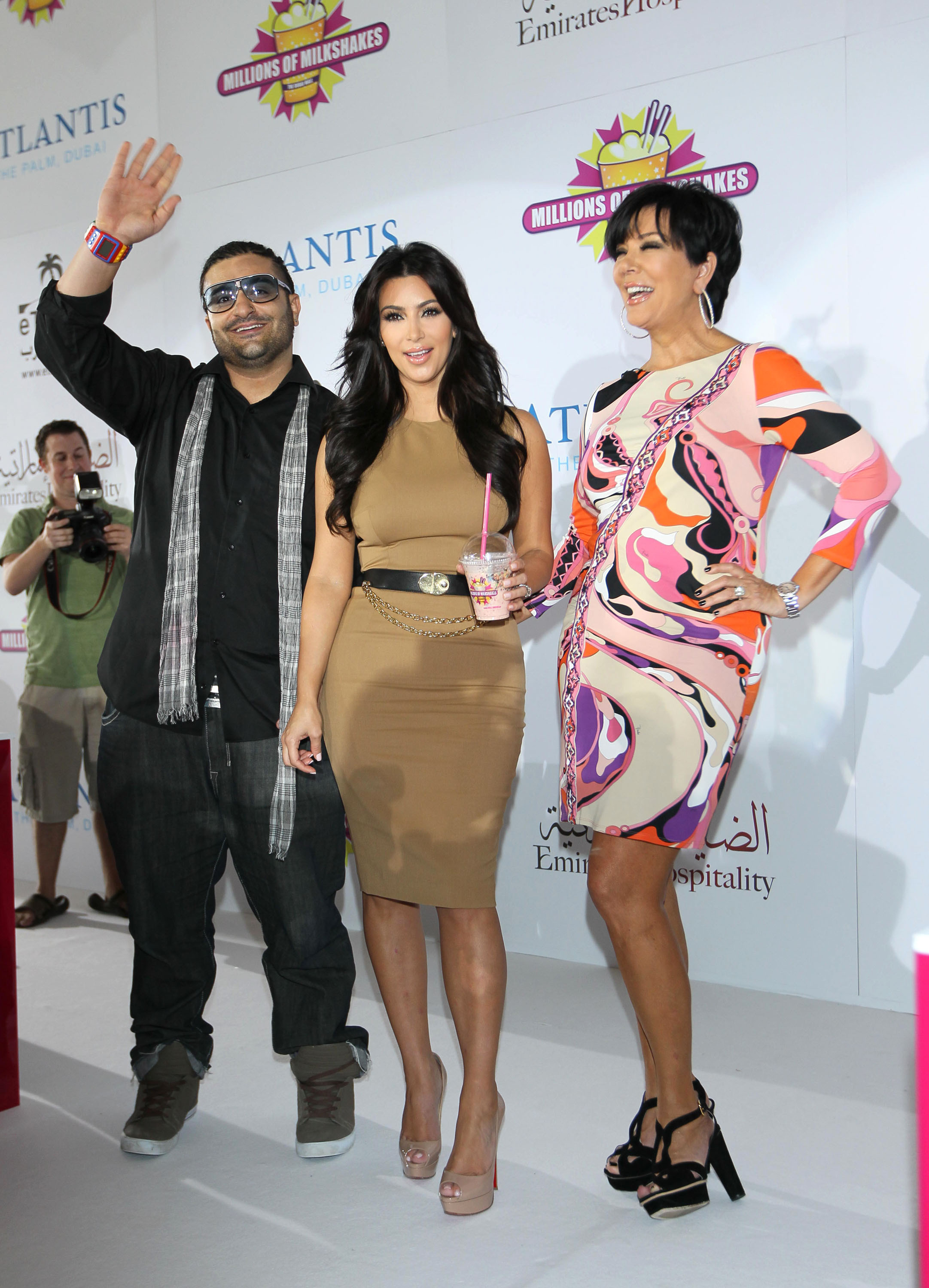 Kim Kardashian and Kris Jenner at the press conference for the launch of Millions Of Milkshakes | Picture 101680